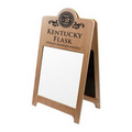 A-frame Wet-Erase Board Sign w/ Round Top